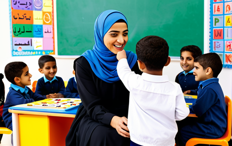 유아교육지도사로서의 교육 정책 이해 - Empowering Early Childhood Educator**
"A professional female educator in a modest, stylish hijab, i...