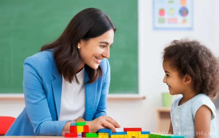 유아교육지도사 강의 중 활용할 수 있는 프레젠테이션 팁 - **Image Prompt 2: Interactive Learning with a Smartboard**
    "A group of 4-5 diverse kindergarten ...