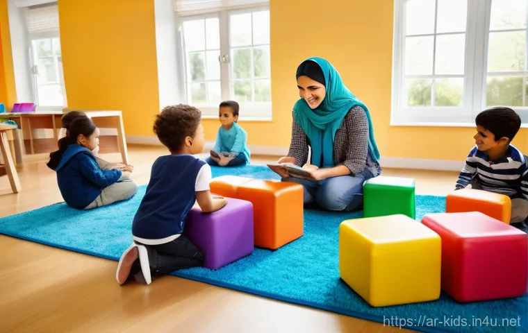 유아교육지도사 경력개발 로드맵 - **Prompt 1: Empowered Educators in a Collaborative Workshop**
    "A group of diverse Arab female ea...