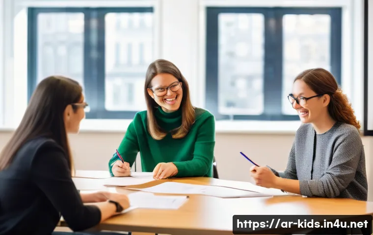 유아교육지도사 강의 준비와 실행 사례 공유 - **Prompt:** "A vibrant and engaging professional development workshop for female educators in a mode...