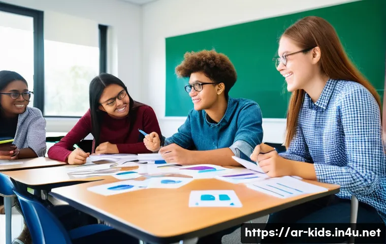 유아교육지도사 필기시험 합격률을 높이는 방법 - **Prompt:** "A vibrant and diverse group of young adult students, both male and female, are deeply e...